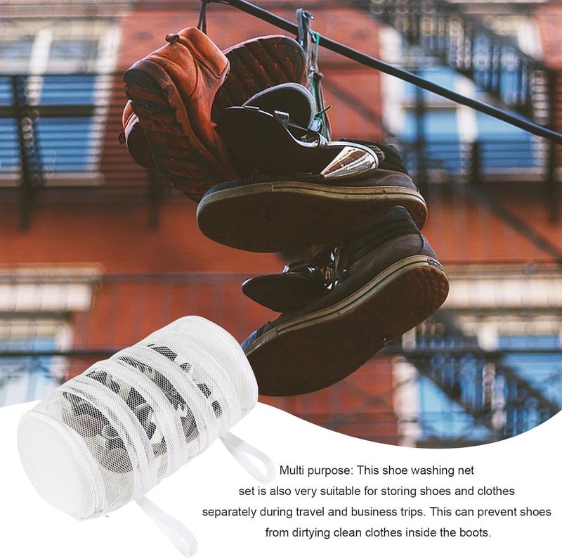 Generic AntiDeformation Household Protective Clothes Organizer New Washing Machine Shoe Storage Laundry Bag For Washing Machine And Dryer Shoes Multicolor 1 Pcs - Image 5