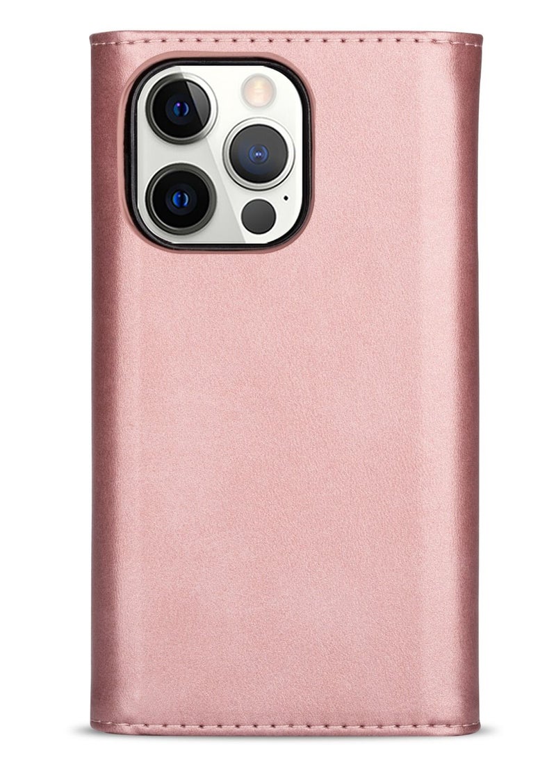 Suteni Flip Cover Leather Protective Hidden Card Slots Phone Case for iPhone - Image 1