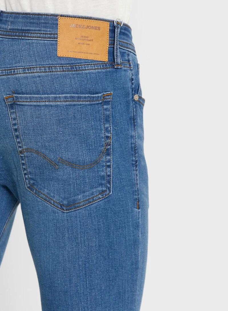 JACK & JONES Mid Wash Skinny Fit Jeans