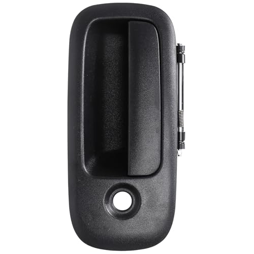 IFATRUNK Exterior Door Handle Front Left Driver Side for 19962009 Chevy Express GMC Savana 1500 2500 3500 4500 Van Replces 79320 Black wKey Hole - Image 1