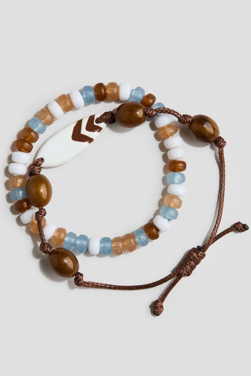 H&M 2-pack beaded bracelets