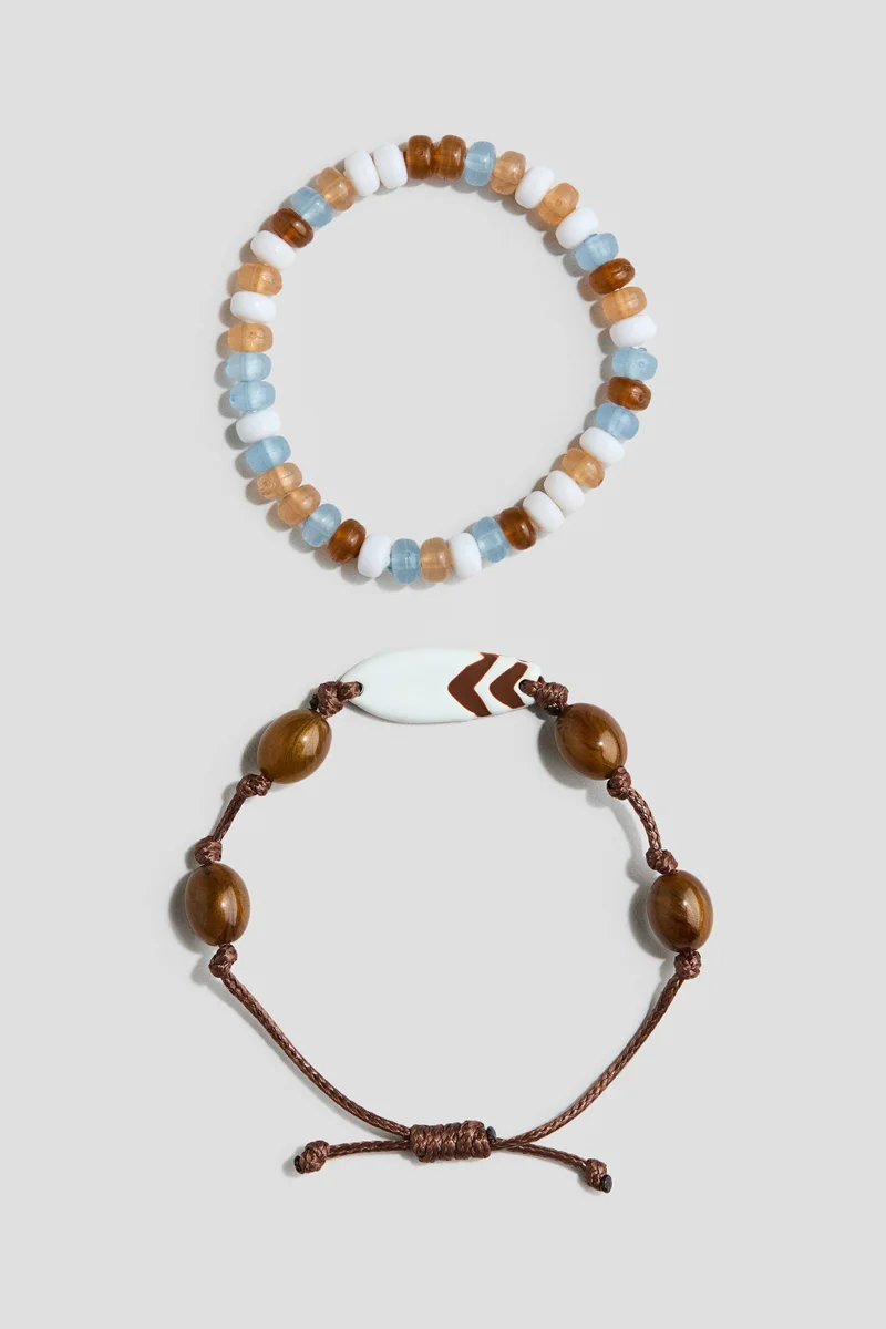H&M 2-pack beaded bracelets