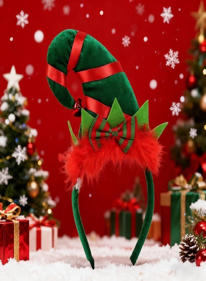 LKQBBSZ Santa Elf Hat Headband Christmas Headband Party Cute Hair Hoop Headwear for adult girls - Image 3