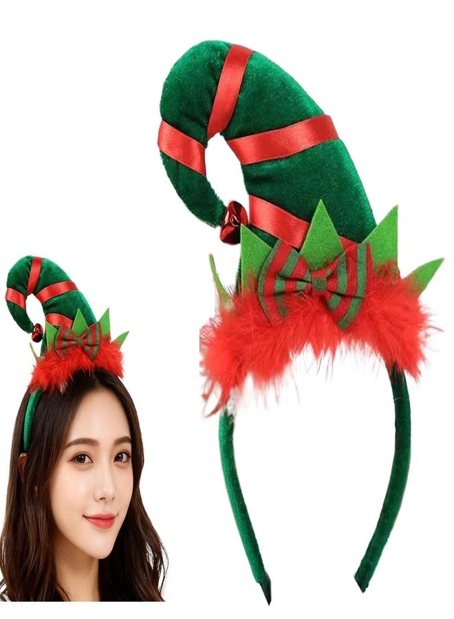 LKQBBSZ Santa Elf Hat Headband Christmas Headband Party Cute Hair Hoop Headwear for adult girls - Image 2