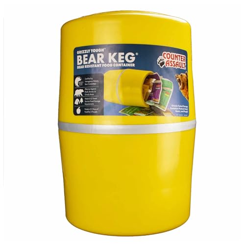 Counter Assault Bear Keg Food Storage Container Yellow - Image 1