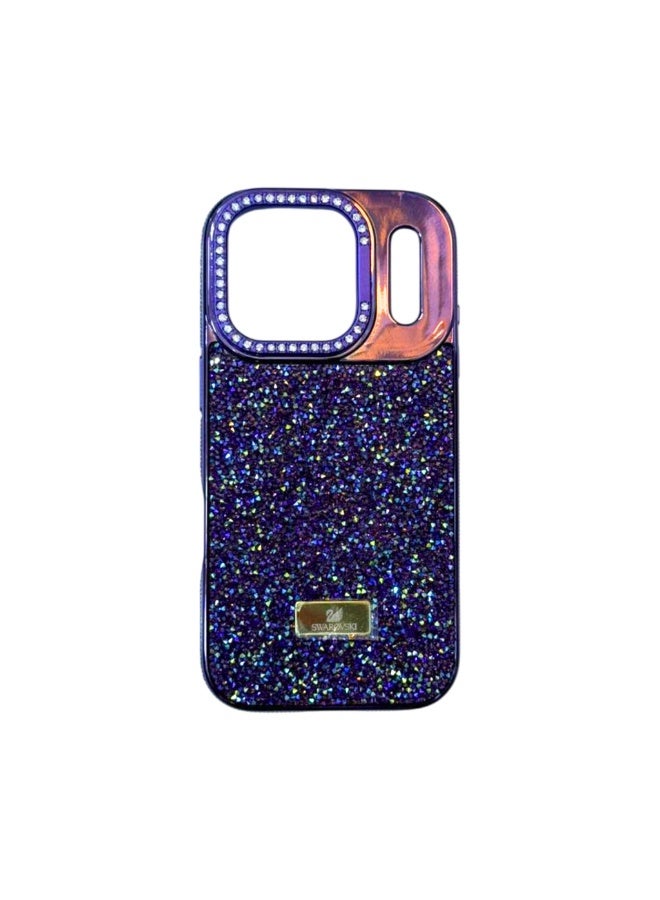 Comie جراب هاتف Comie Glitters Stone لهاتف iPhone 17 Pro، بنفسجي - Image 1