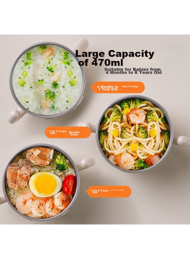 Skuld Constant Temperature Bowl, Insulated Bowl K3pro, Baby Food Bowl, Children's Tableware, No Water Filling Required, 316l Stainless Steel - Image 3