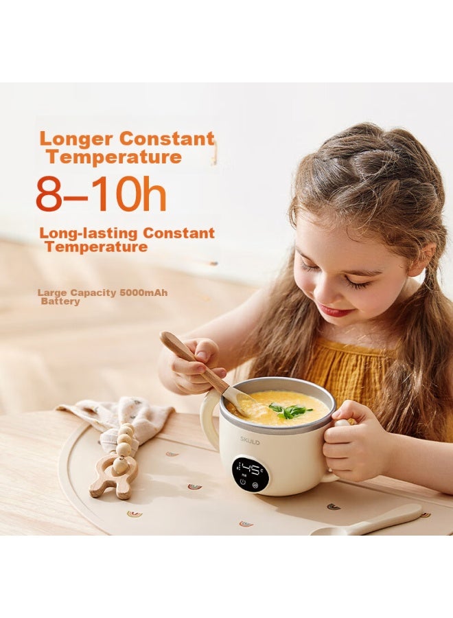Skuld Constant Temperature Bowl, Insulated Bowl K3pro, Baby Food Bowl, Children's Tableware, No Water Filling Required, 316l Stainless Steel - Image 1