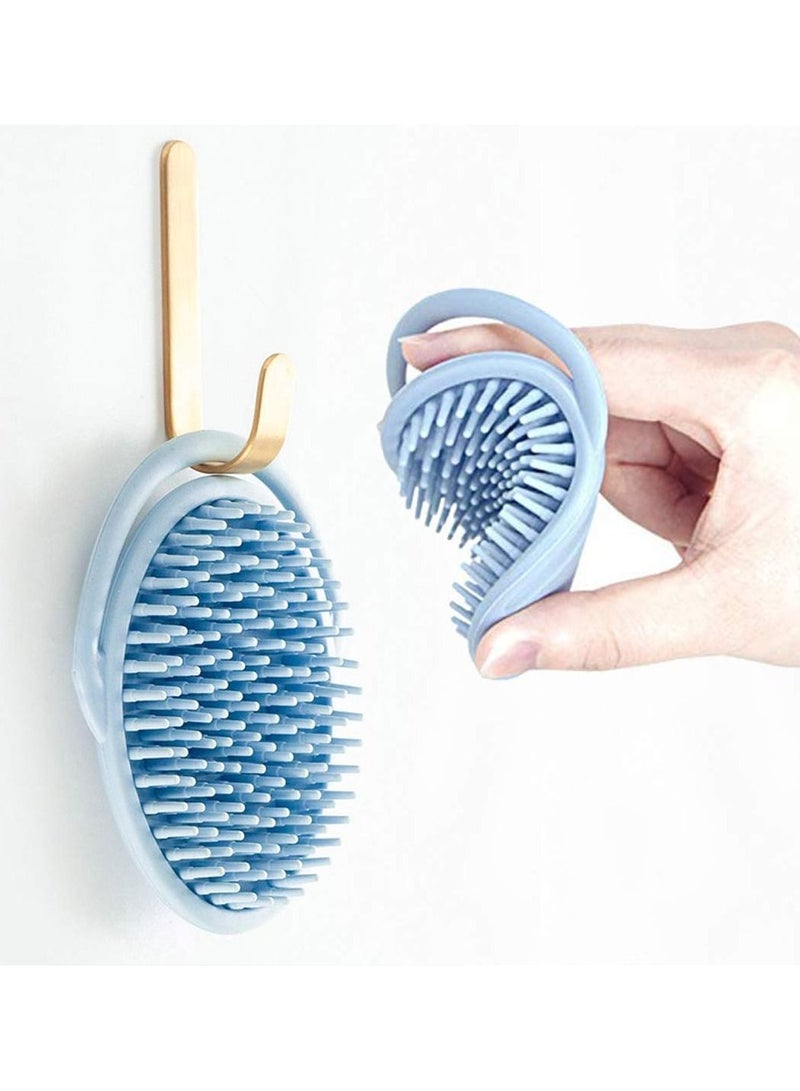 Shampoo Brush, Soft Silicone Comb, Scalp Scrubber and Dandruff Brush for Care Hair Cleaning Shower, Massager, Baby Shower Bath - Image 4