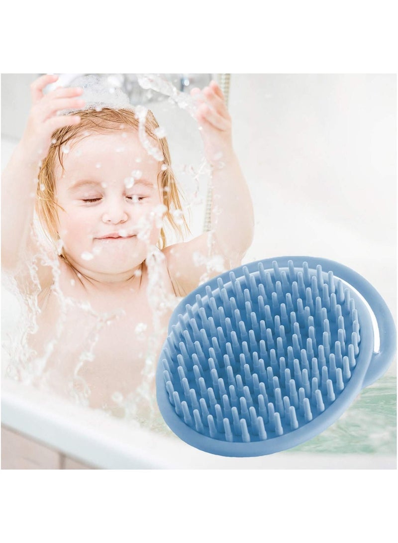 Shampoo Brush, Soft Silicone Comb, Scalp Scrubber and Dandruff Brush for Care Hair Cleaning Shower, Massager, Baby Shower Bath - Image 3