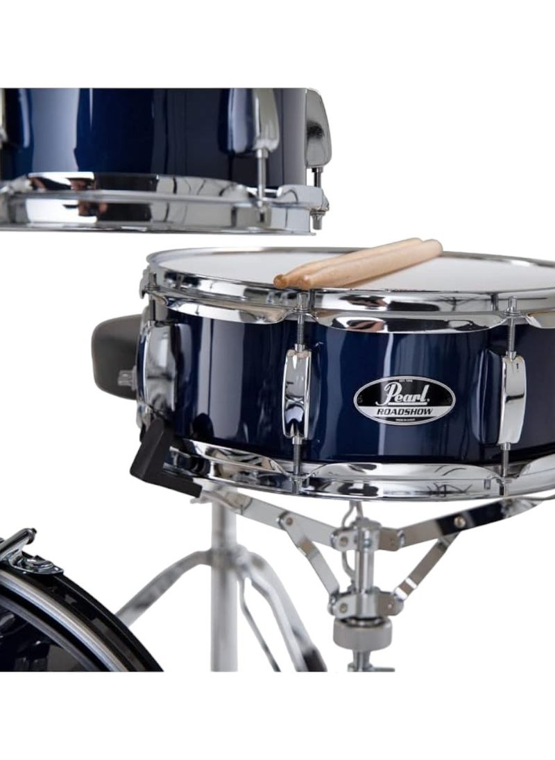 PEARL Pearl Roadshow RSJ465C/C #743 Junior 5-Pcs Drum Set with Hardware & Cymbals Royal Blue Metallic Finish  - Image 3