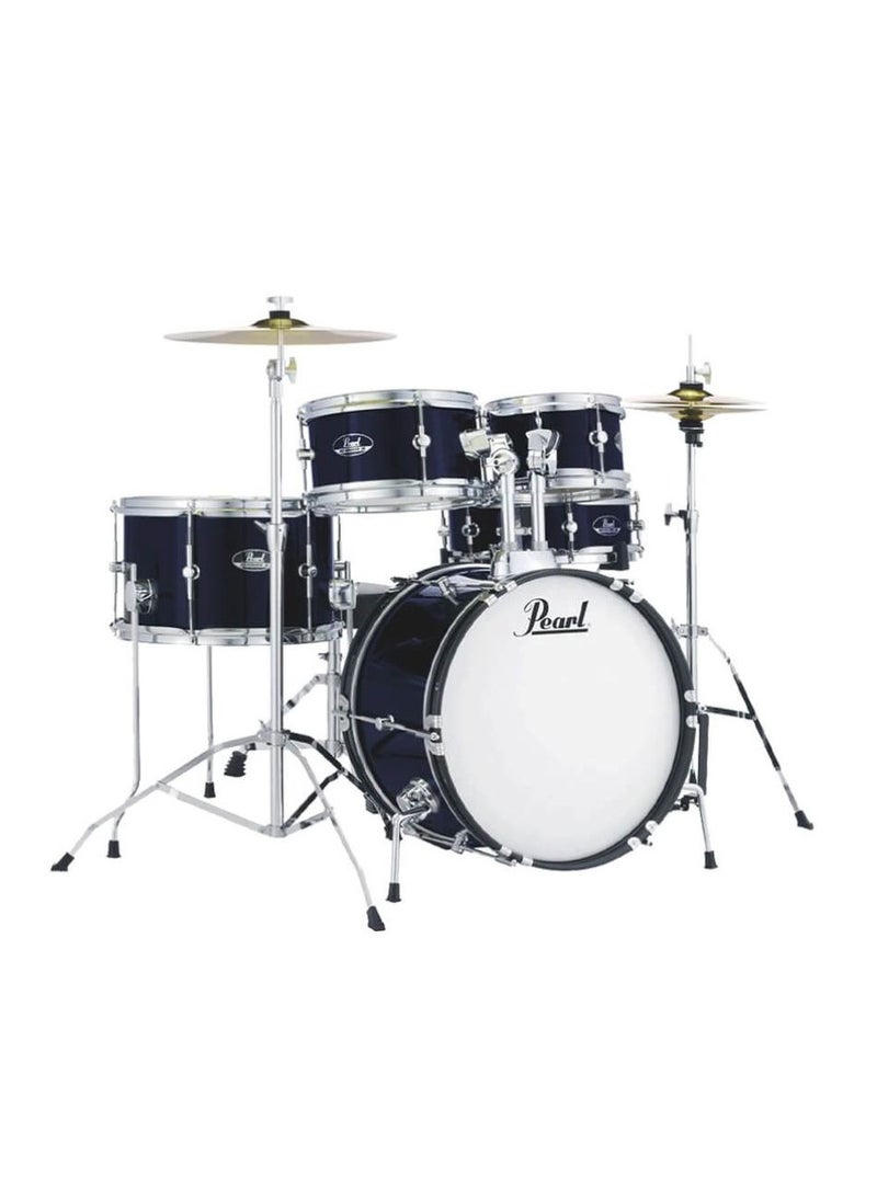 PEARL Pearl Roadshow RSJ465C/C #743 Junior 5-Pcs Drum Set with Hardware & Cymbals Royal Blue Metallic Finish  - Image 2