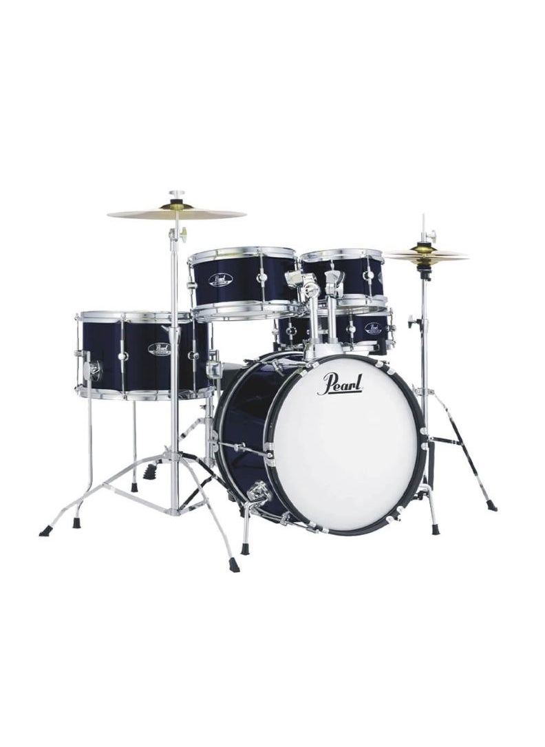 PEARL Pearl Roadshow RSJ465C/C #743 Junior 5-Pcs Drum Set with Hardware & Cymbals Royal Blue Metallic Finish  - Image 1