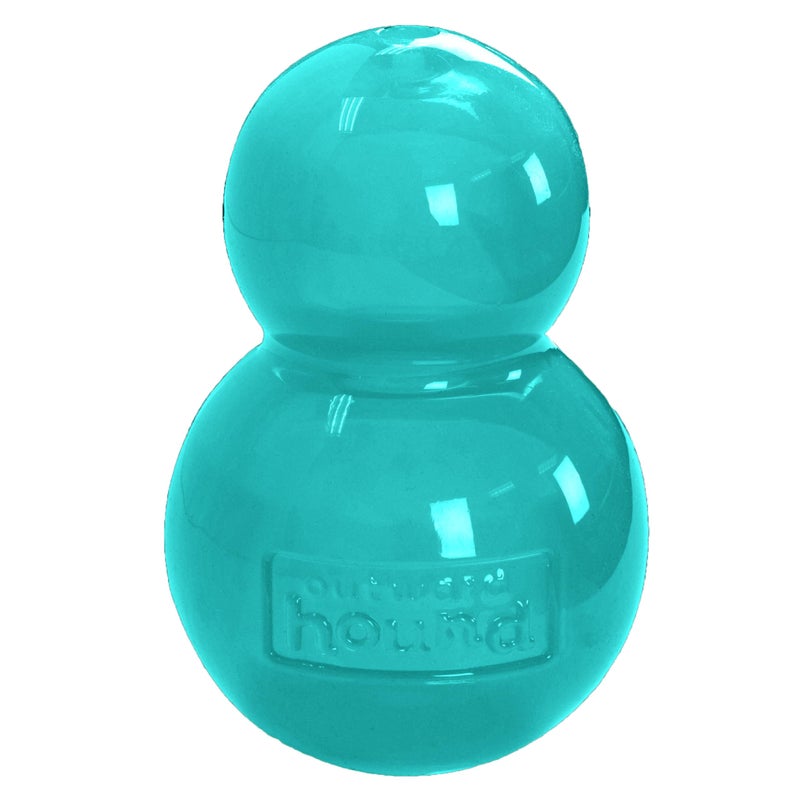 Outward Hound Double-Tuff Stuffable Dog Toy, Medium 4-Inch Green - Treat Dispensing Chew Ball for Small to Medium Dogs, Interactive Puzzle for Enrichment & Slow Feeding - Image 1