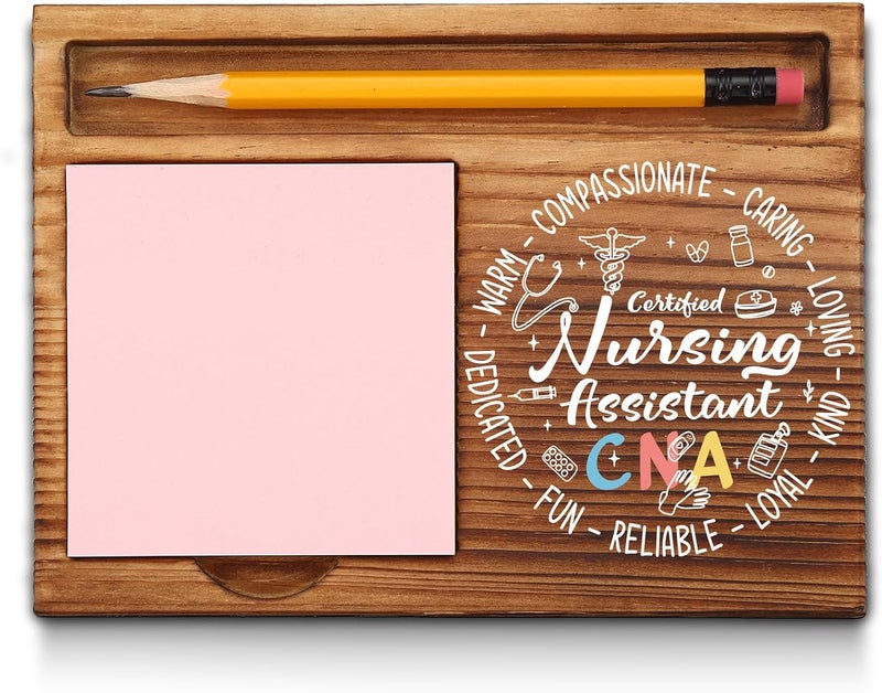 akeke CNA Gifts, CNA Sticky Note Holder, Certified Nursing Assistant Appreciation Thank You Gifts, Certified Nursing Assistant Office Desk Decor Self-Stick Note Pad Holders GAA9 - Image 1