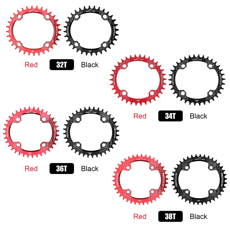 Bike Chainring 32T 104mm BCD Narrow Wide Teeth - Lightweight Alloy Chainring for 7 8 9 10 11 Speed - Easy Install Bicycle Sprocket for Mountain Bike - Image 2