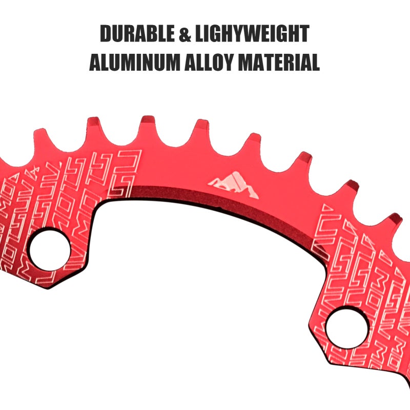 Bike Chainring 32T 104mm BCD Narrow Wide Teeth - Lightweight Alloy Chainring for 7 8 9 10 11 Speed - Easy Install Bicycle Sprocket for Mountain Bike - Image 4