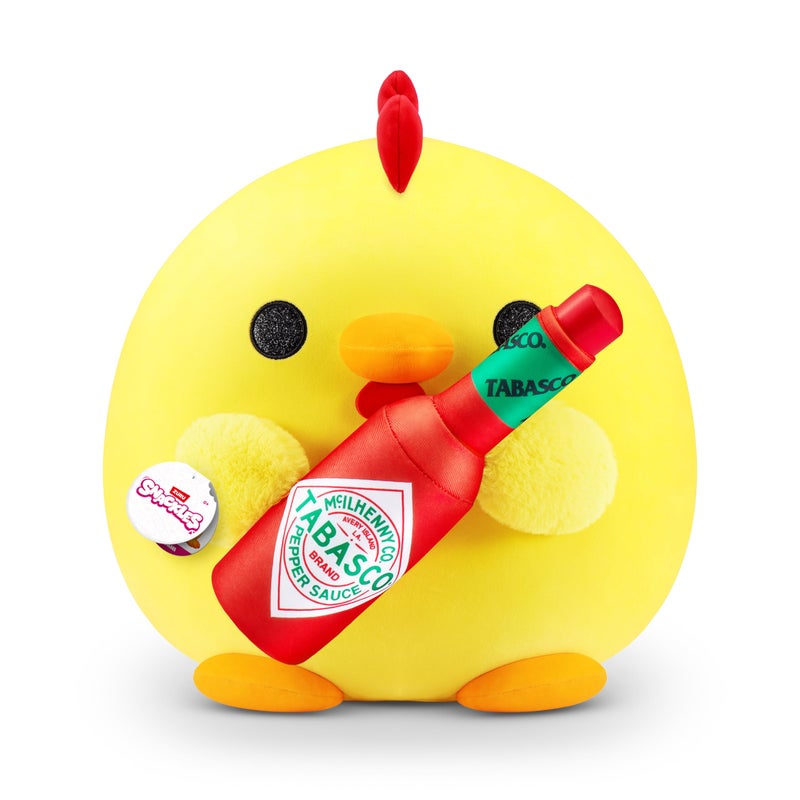 Snackles (Tabasco) Chicken Super Sized 14 inch Plush by ZURU, Ultra Soft Plush, Collectible Plush with Real Licensed Brands, Stuffed Animal - Image 1