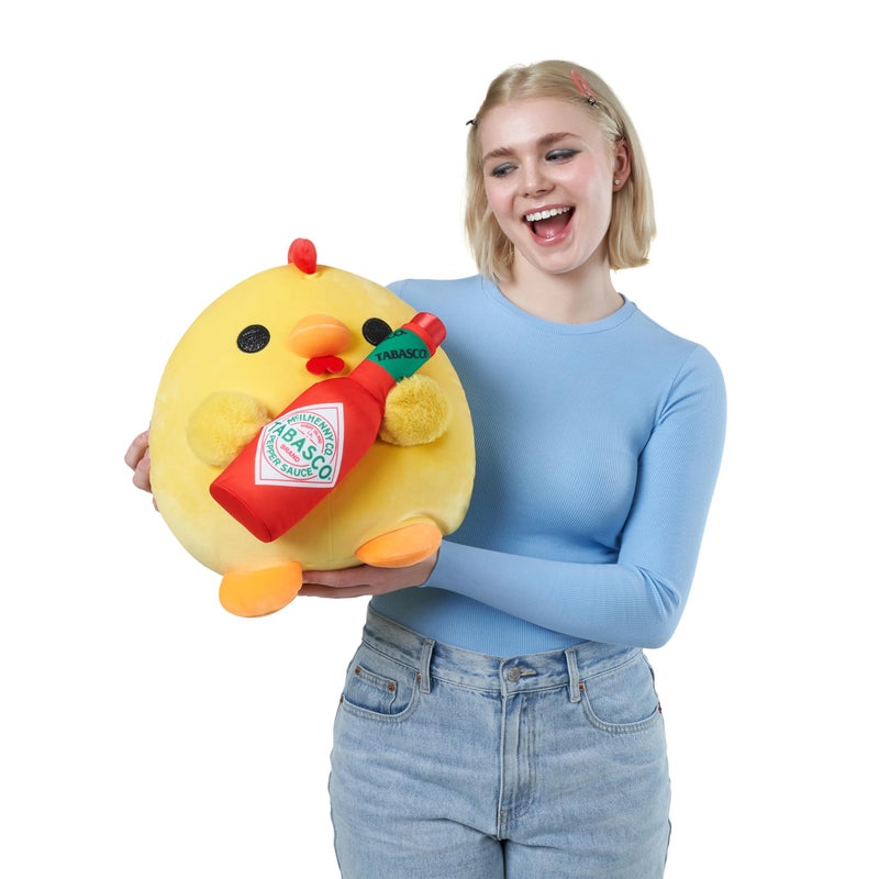 Snackles (Tabasco) Chicken Super Sized 14 inch Plush by ZURU, Ultra Soft Plush, Collectible Plush with Real Licensed Brands, Stuffed Animal - Image 3