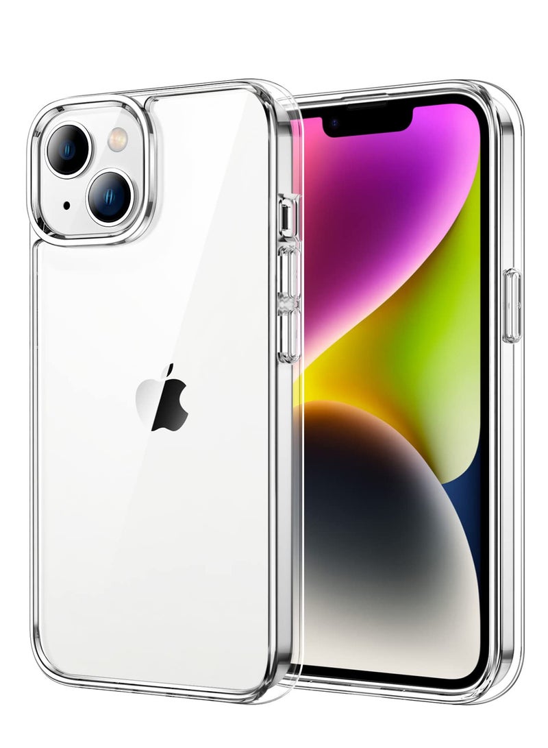 BORTONY iPhone 14 Plus Case 6.7-Inch Non-Yellowing Shockproof Phone Bumper iPhone 14 Plus Cover Anti-Scratch Clear Back Clear - Image 1
