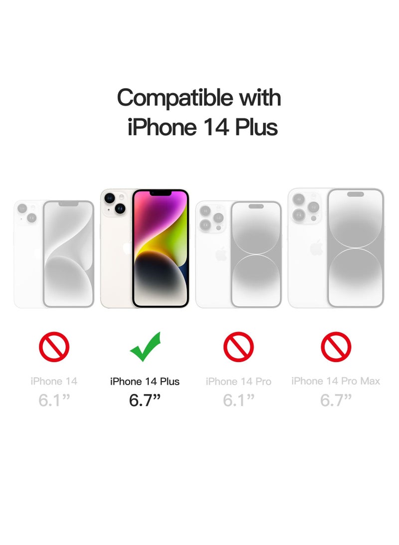 BORTONY iPhone 14 Plus Case 6.7-Inch Non-Yellowing Shockproof Phone Bumper iPhone 14 Plus Cover Anti-Scratch Clear Back Clear - Image 2