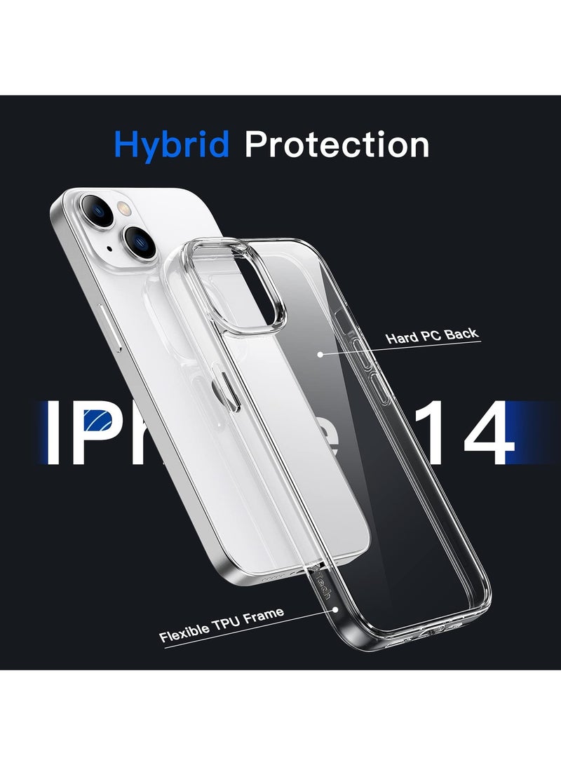 BORTONY iPhone 14 Plus Case 6.7-Inch Non-Yellowing Shockproof Phone Bumper iPhone 14 Plus Cover Anti-Scratch Clear Back Clear - Image 3