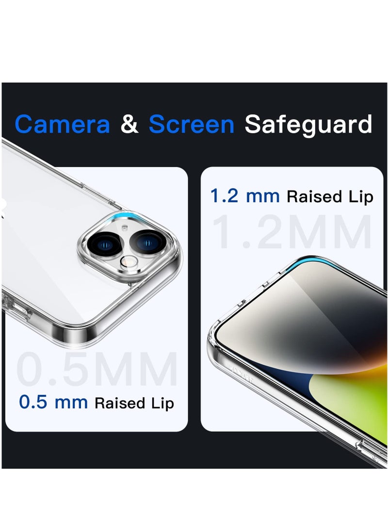 BORTONY iPhone 14 Plus Case 6.7-Inch Non-Yellowing Shockproof Phone Bumper iPhone 14 Plus Cover Anti-Scratch Clear Back Clear - Image 5
