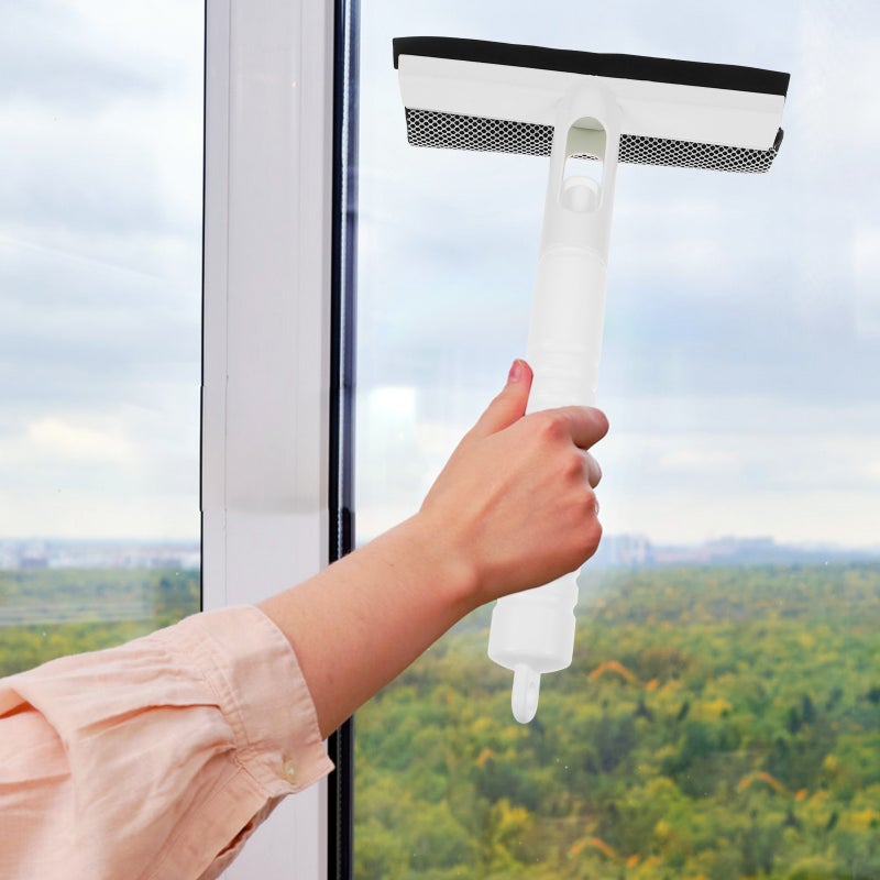 Window Squeegee with Spray Bottle Glass Wiper Shower Squeegee Handheld Glass Door Squeegee - Image 5