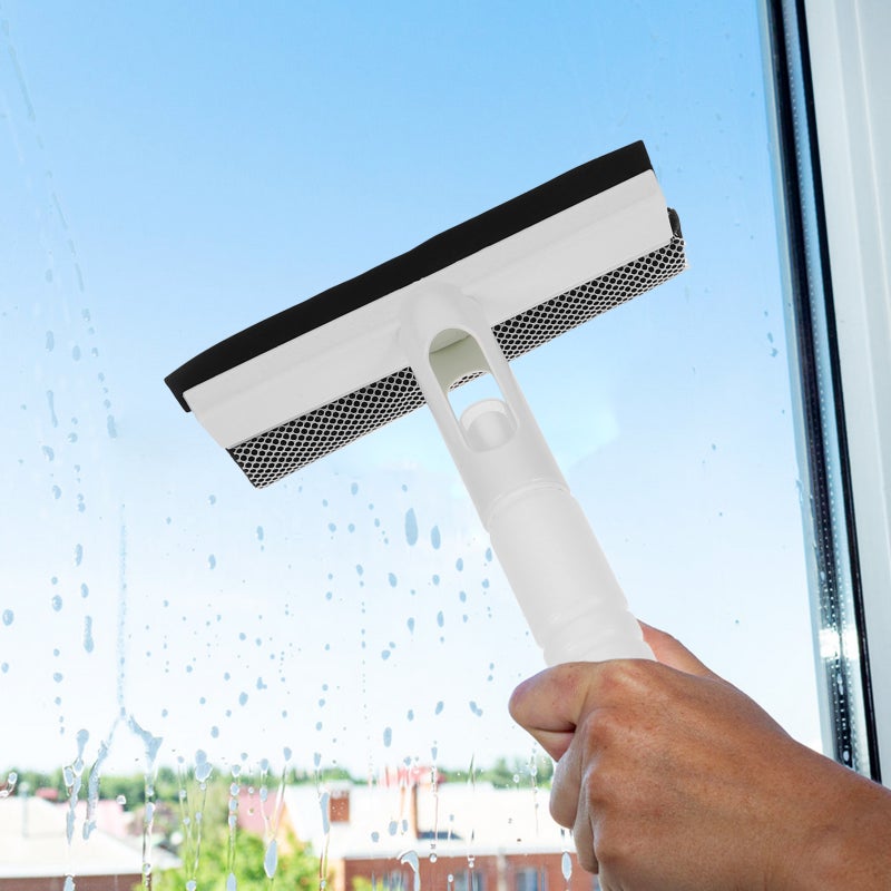 Window Squeegee with Spray Bottle Glass Wiper Shower Squeegee Handheld Glass Door Squeegee - Image 4