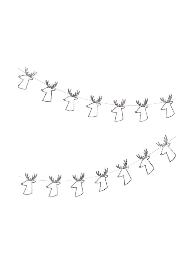 Meri Meri Silver Reindeer Garland