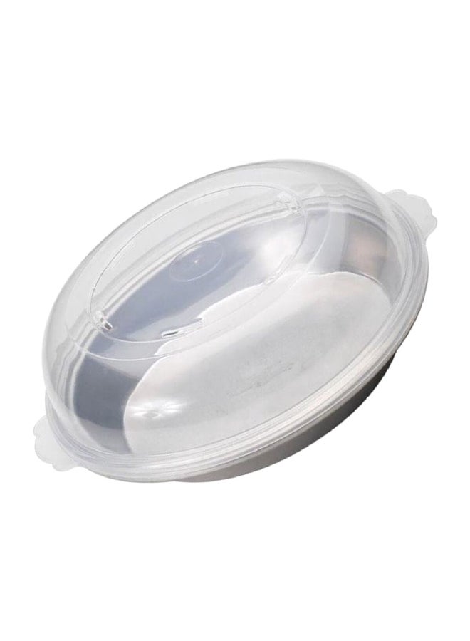 نورديك وير ناتشورالز صينية فطيرة عالية القبة مغطاة، فضي وشفاف، 10 بوصة، 44103 - Image 3