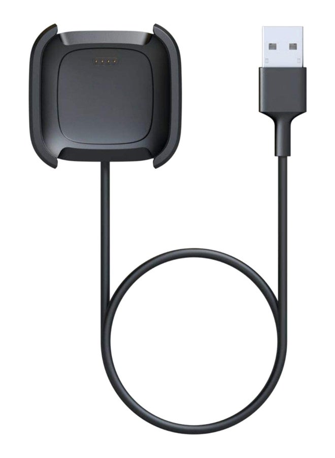 فيتبيت كابل شحن فيرسا 2 بمنفذ USB أسود - Image 1