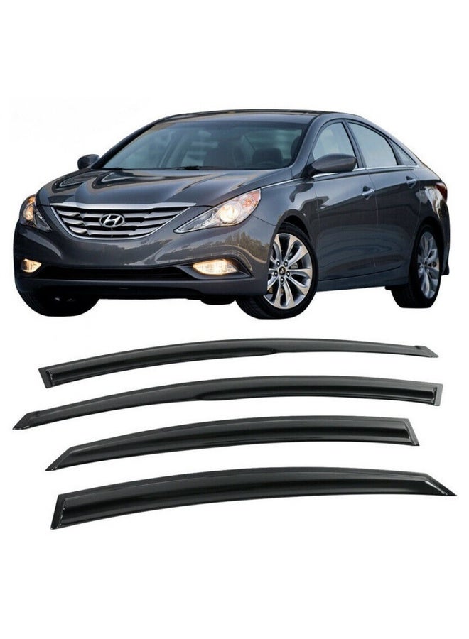 Generic Window protectors and rain guards Hyundai Sonata 2011 2012 2013 2014  - Image 1