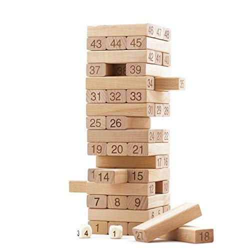 Toyshine Mini MiniWooden 48 Wooden Building Block, Party Game, Tumbling Tower Game - Image 5