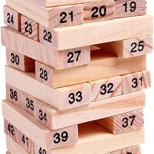 Toyshine Mini MiniWooden 48 Wooden Building Block, Party Game, Tumbling Tower Game - Image 4