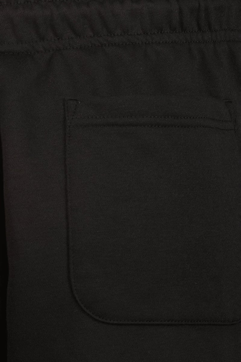 Algspar Men Brand Logo Basic Shorts, Black - Image 5
