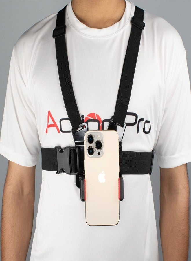 Action Pro Kit Chest Belt Phone Holder J Hook Adapter Long Thumb Screw and Conversion Block Head Connection Compatible with GoPro Hero 13 12 11 10 9 8 7 6 5 4 All Cameras - Image 2