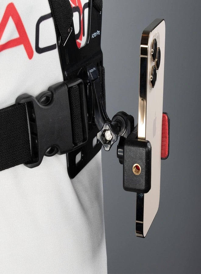 Action Pro Kit Chest Belt Phone Holder J Hook Adapter Long Thumb Screw and Conversion Block Head Connection Compatible with GoPro Hero 13 12 11 10 9 8 7 6 5 4 All Cameras - Image 4