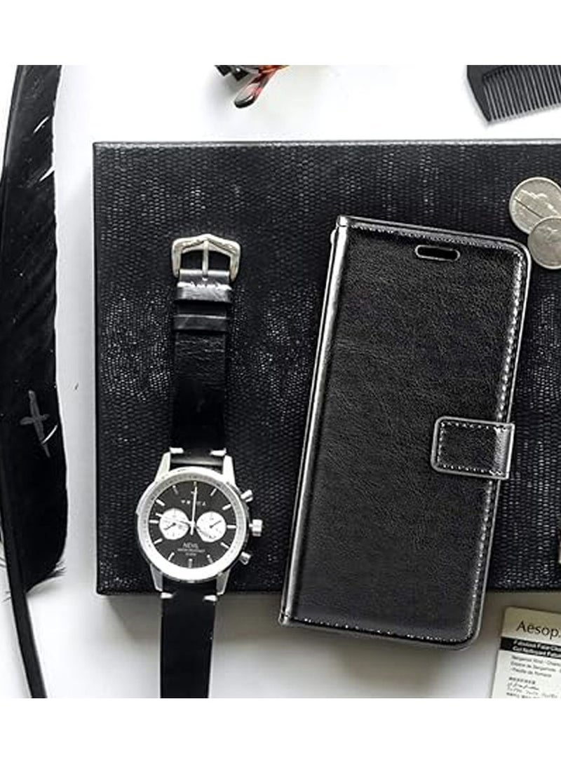 Compatible with Huawei Mate 70 Pro/70 Pro Plus Case, Premium PU Leather Magnetic Flip Case Cover with Card Holder and Kickstand for Mate 70 Pro/70 Pro+ - Image 4