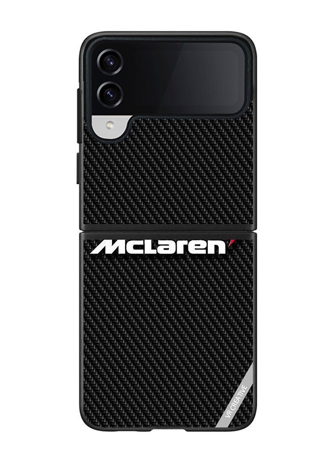 VR CREATIVE Protective Case Cover For Samsung Galaxy Z Flip4 Mclaren Design Multicolour - Image 1