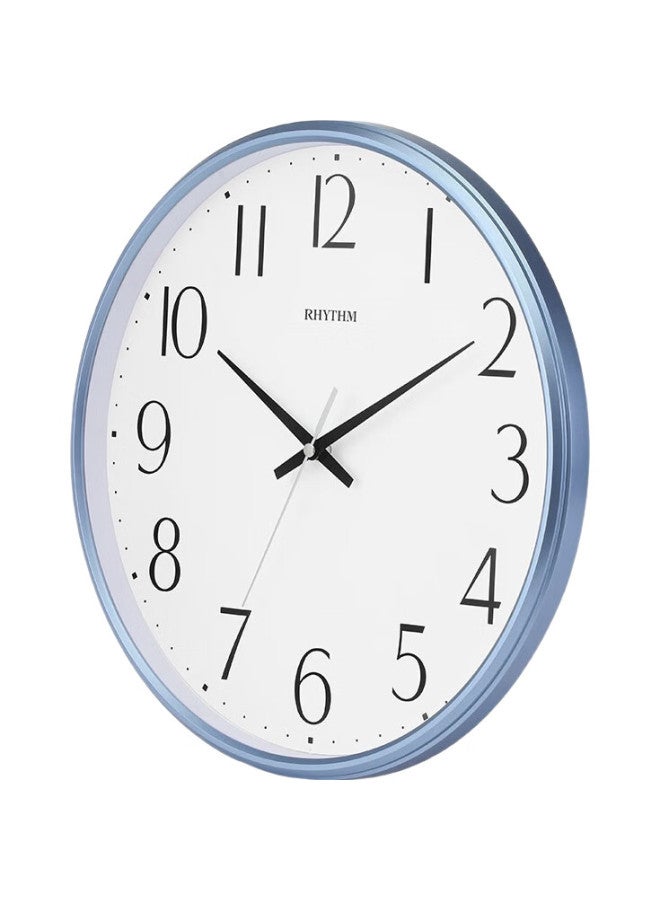 Rhythm Silent Wall Clock, Modern Minimalist Creative Wall Clock, For Living Room And Bedroom, 32Cm Dream Blue Cmg529Xc04 - Image 1