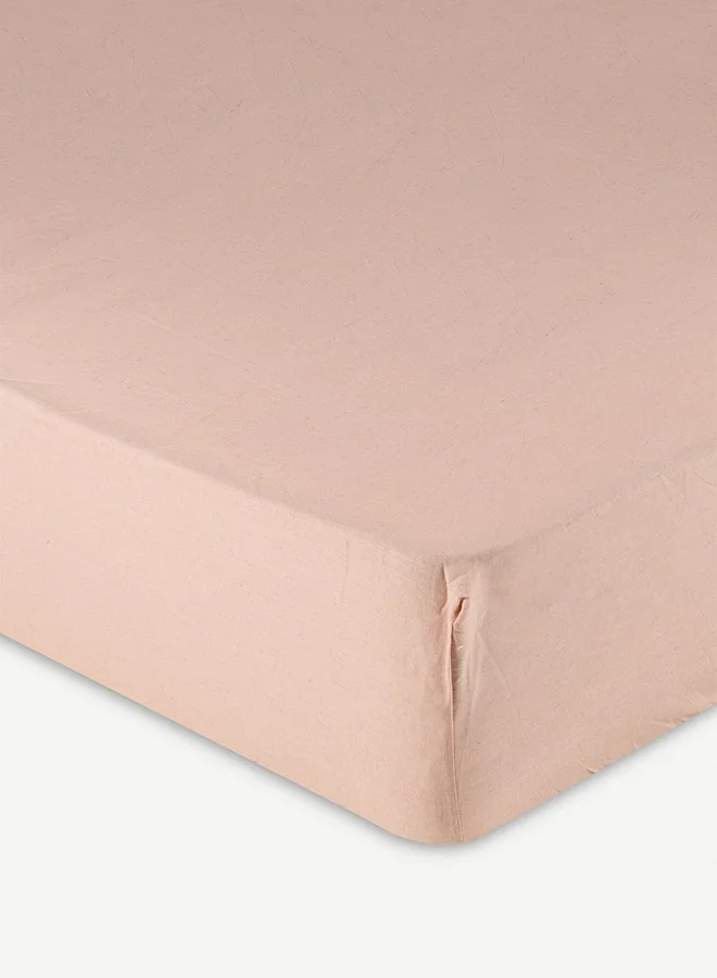 OC HOME Giovanni Ctn Linen Fitted Sheet 180x200