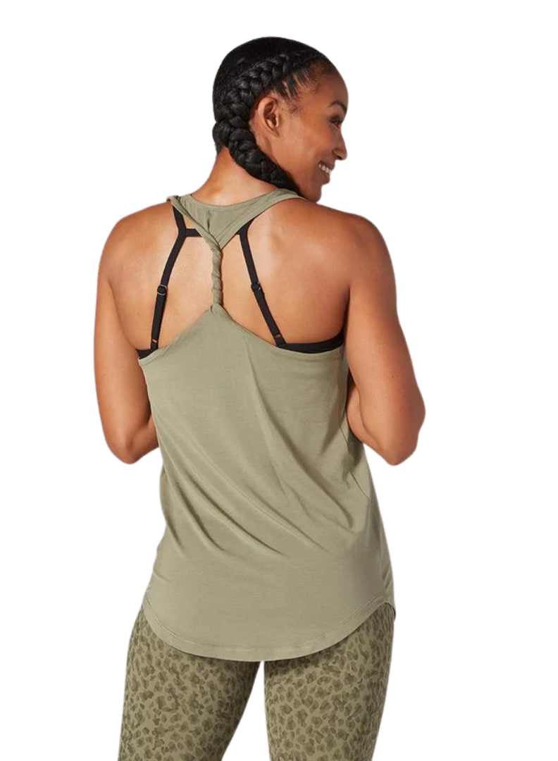 TAVI TWISTED RACERBACK TANK LIGHT OLIVE - Image 2