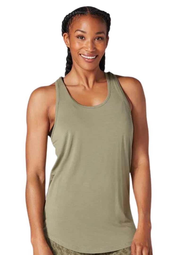 TAVI TWISTED RACERBACK TANK LIGHT OLIVE - Image 3