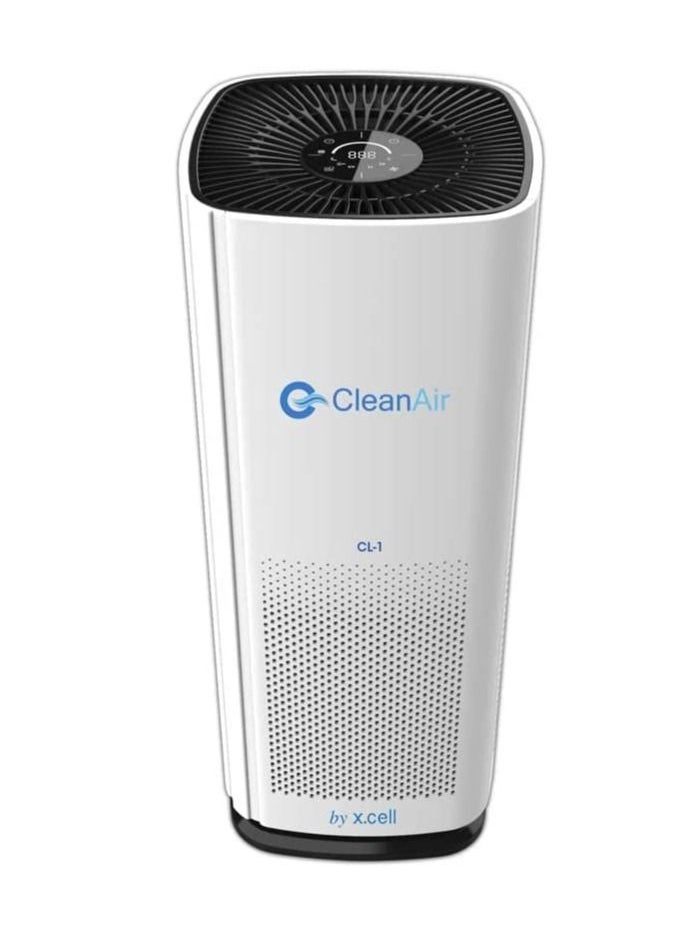 Xcell Clean Air CL1 Air Purifier by X.CELL, With Pre Filter, HEPA Filter, Activated Carbon Filter, UV Light And Ionizers, Protection from Pet hair, Pollen, Dust, Dander, Cotton fiber, White  - Image 2