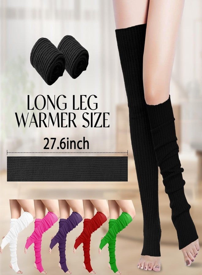 Buauty جوارب تدفئة الساق من Buauty، مستوحاة من موضة الثمانينيات، بتصميم محبوك مضلع، مناسبة للنساء والفتيات، أزياء شتوية رياضية مستوحاة من موضة الألفية الجديدة، جوارب يوغا بألوان نيون، إكسسوارات - Image 2
