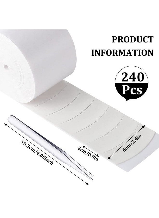 WSICSE - 240Pcs Foam Eye Pads For Eyelash Extensions Pre Cut Foam Tape Under Eye Pads Lash Extension Supplies Easy To Tear Waterproof - Image 1