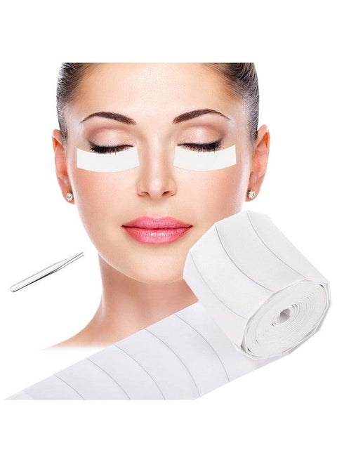 240Pcs Foam Eye Pads For Eyelash Extensions Pre Cut Foam Tape Under Eye Pads Lash Extension Supplies Easy To Tear Waterproof