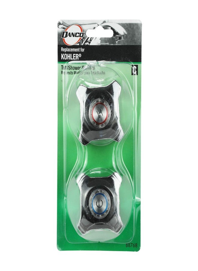 دانكو مقابض صنبور حوض الاستحمام/الدش المعدنية المتينة من دانكو من كولر، كروم، 2-1/16 بوصة، عبوة واحدة (88768) - Image 4