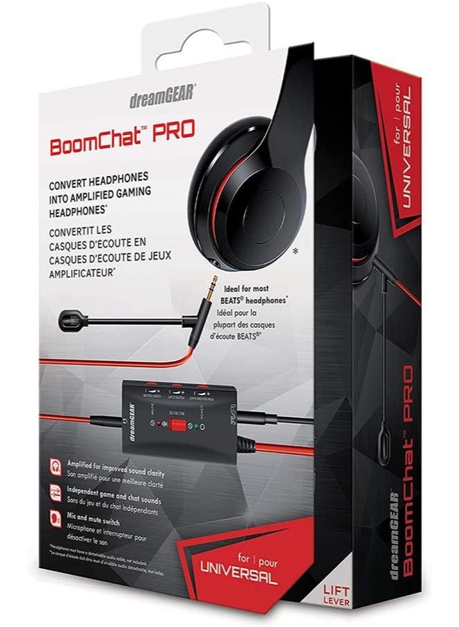 dreamGear - Boomchat Pro - Covert Music Headphones into Gaming Headphones, Includes Boom mic and Audio Controls - Image 2